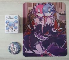 Re:Zero Anime/Manga Serie Merch Mini Figur/Mauspad/Pin
