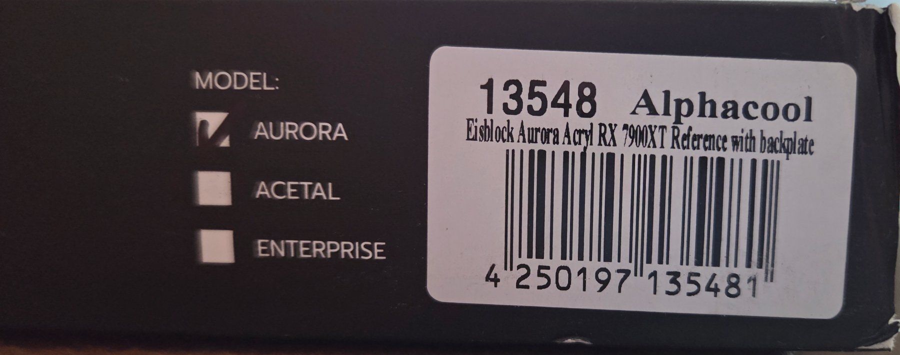 Alphacool Componenti elettronici: Alphacool Eisblock Aurora Acryl RX 7900XT - 13548 – Nuovo (secondo la descrizione) da Lufingen venduto da Richard93 3