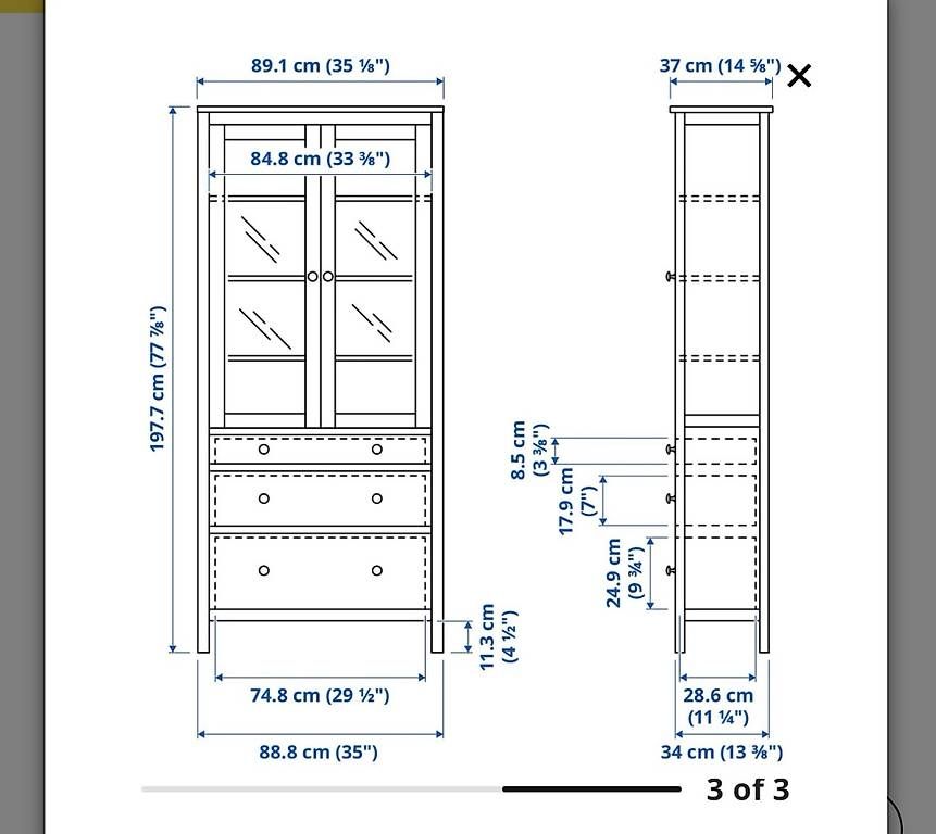Vitrinen: Vitrine IKEA HEMNES - 90x197 – Gebraucht aus Onnens FR von Cyrilovski 2