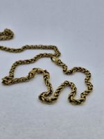 Mattierte Goldkette in 750 Gelbgold