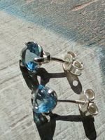 Ohrstecker blauen Zirkon
