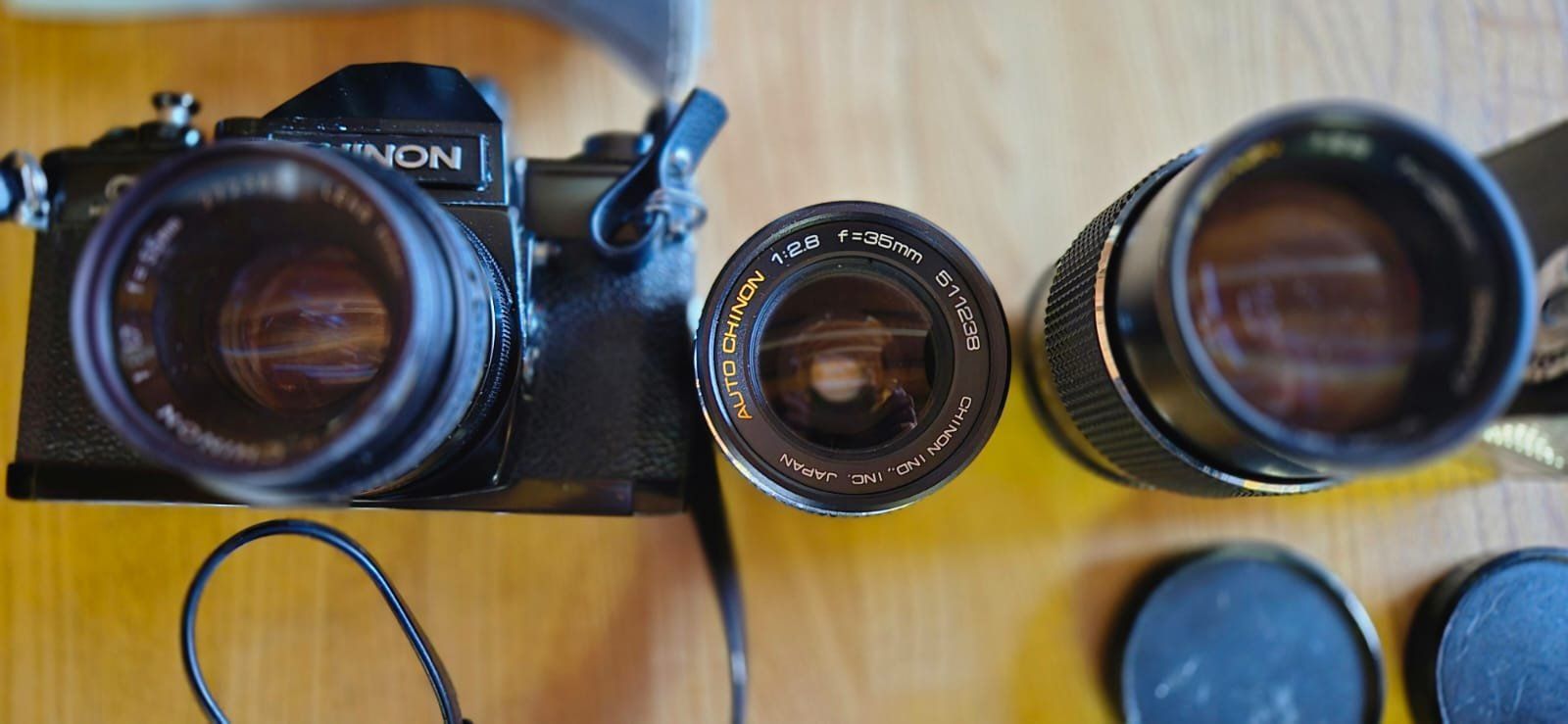 Fotocamera: Chinon Reflex mit Objektiven – Usato da Intragna venduto da Digger3 1