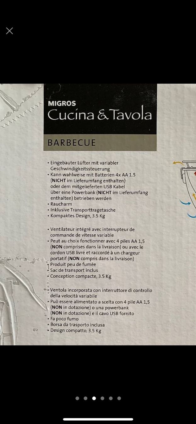 Griglie: Grill elektrisch – Nuovo (secondo la descrizione) da Moosseedorf venduto da SDmedia 2