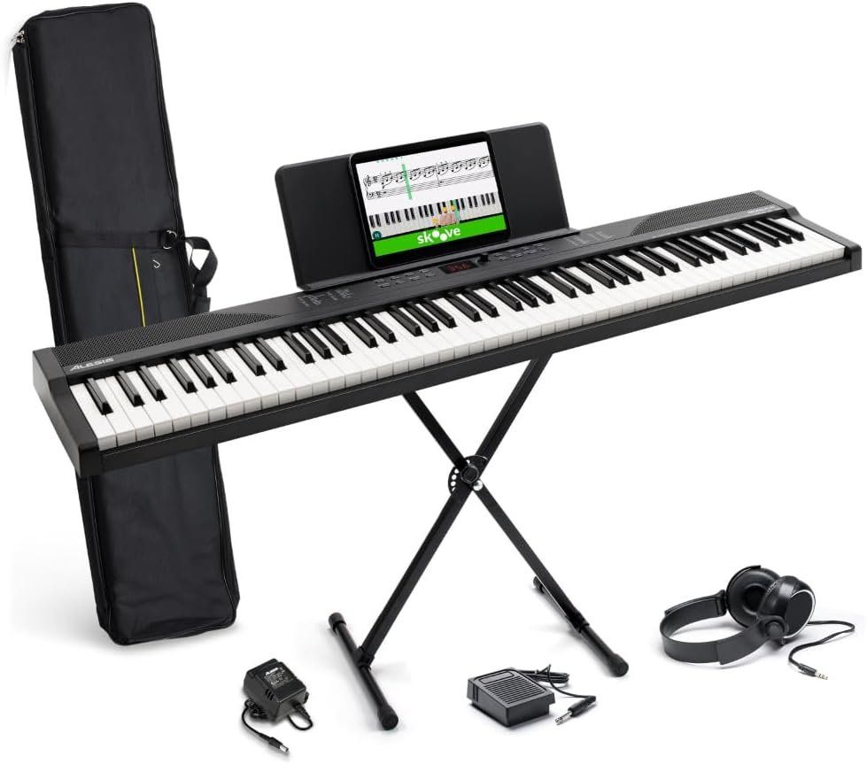 Strumenti musicali: Keyboard Piano 88 Tasten Bundle – Nuovo e nell'imballaggio originale da Schaffhausen venduto da Alpenfund23