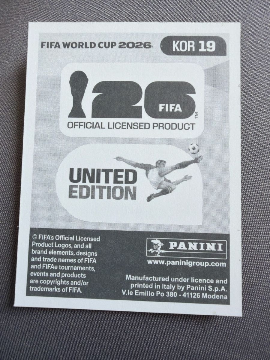 Panini Sammelbilder & Trading cards: Panini wm stiker Heechan Hwang KOR 19 – Neu und originalverpackt aus Le Lieu von mlm_wt5v 1