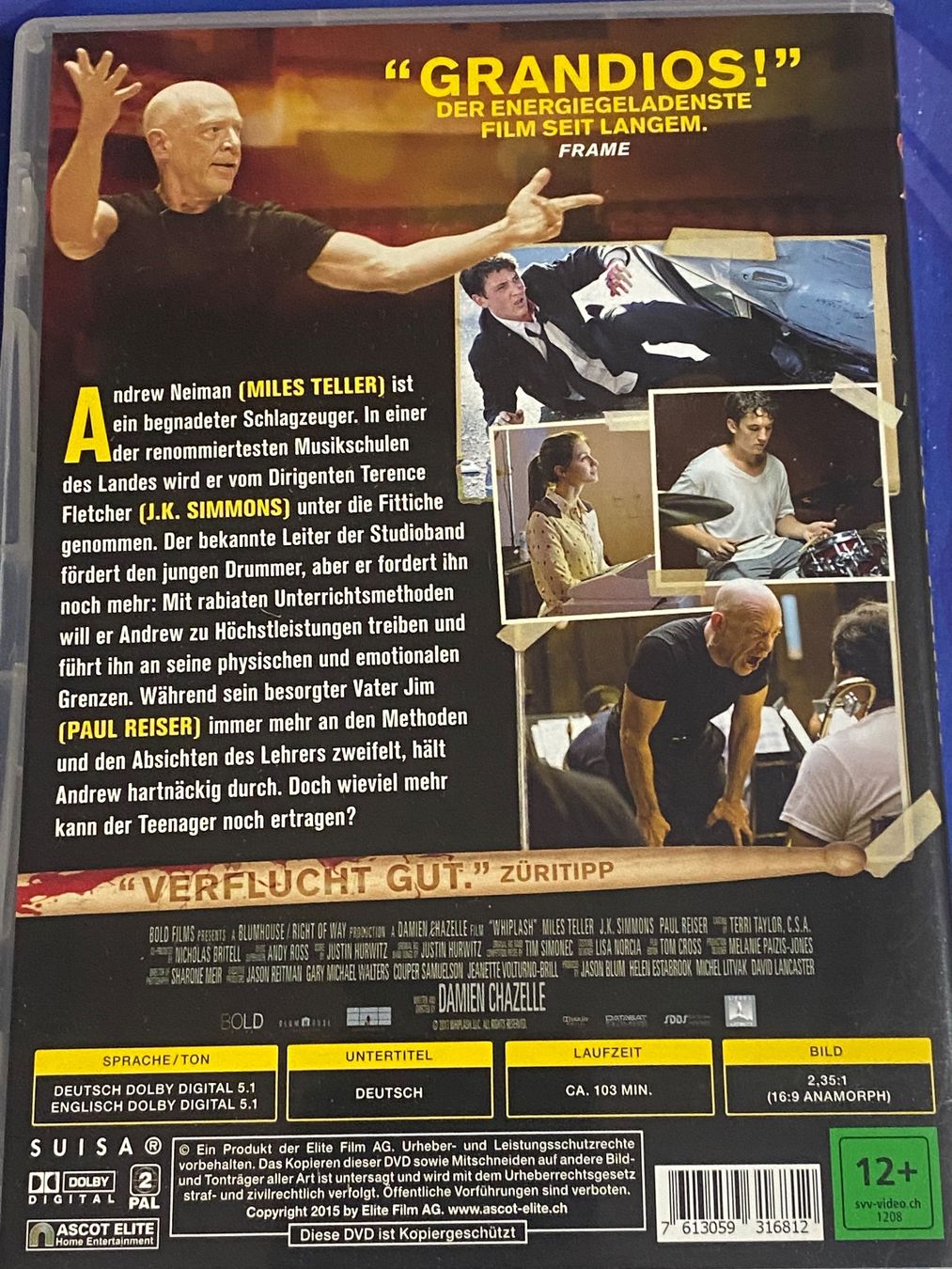 Tutti i DVDs: Whiplash – Usato da Muri b. Bern venduto da AdidasCollector 1