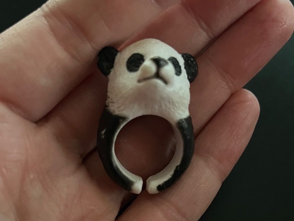 Ringe: Ring mit Panda, Nr. 62 – Neu (gemäss Beschreibung) aus Gams von Mariawicca 5