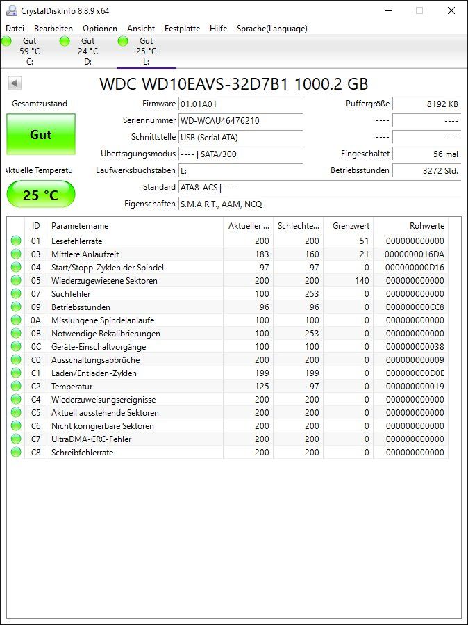 Western Digital Dischi rigidi: Western Digital Festplatte 1TB – Usato da Künten venduto da Arktisde 1
