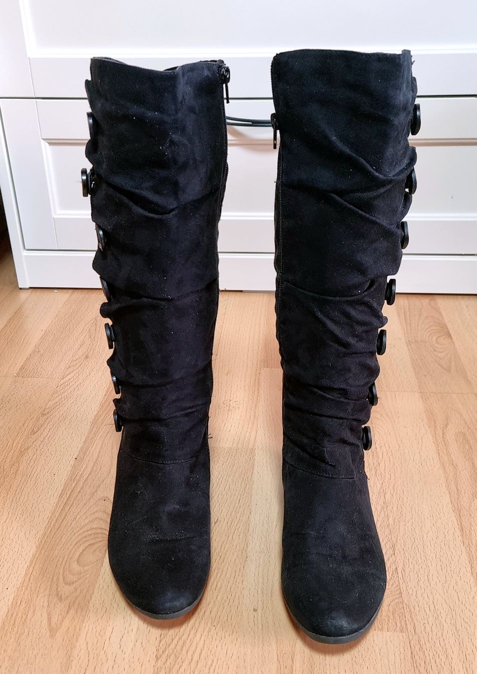 Graceland Scarpe da donna: Schwarze Textillederstiefel, Grösse 38, Graceland – Usato da Effretikon venduto da lenalisa63