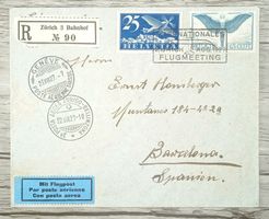 TR90 Enveloppe + Timbre Suisse 1927