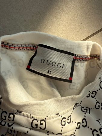 Pullover GUCCI GG Muster Weiss,  XL, sehr guter Zustand
