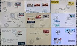 LOT ab 1938 Flugpost Belege Pro Aero verschieden Top ab 1.-