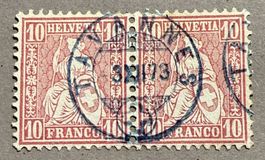 38 Paar blauer Stempel Tavannes