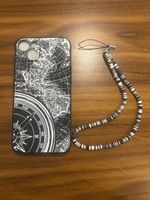 iPhone 14 Plus Hülle mit Band, Schwarz/Weiss, Neu!