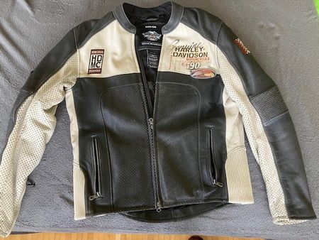 Harley Davidson Original Herren Sommerjacke Grösse M / Leder