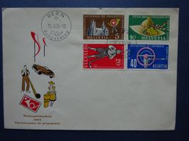 1955 Z-Nr.320 - 323 FDC BERN