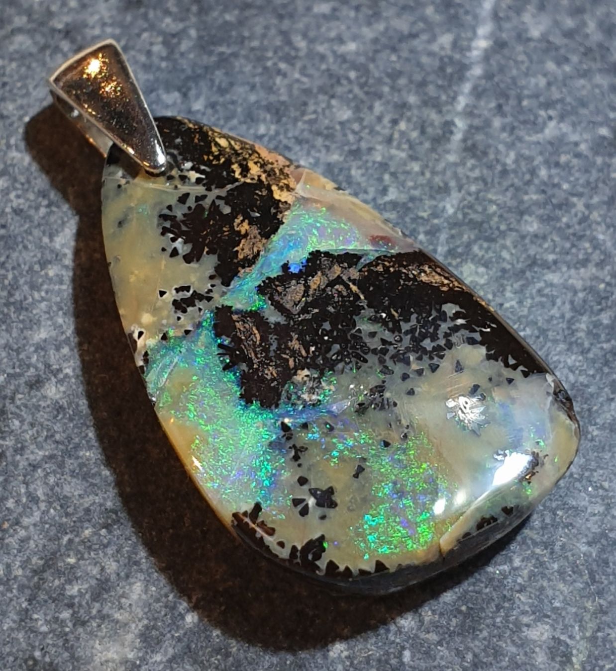 Ciondoli: Anhänger Boulder Opal. – Nuovo (secondo la descrizione) da Niederbüren venduto da Raphael014 7