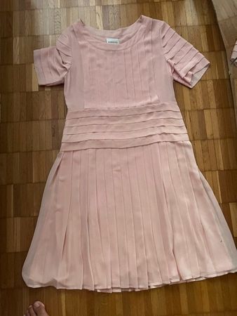 Kleid EDWARD ACHOUR PARIS rosa Grösse 38 gefaltet
