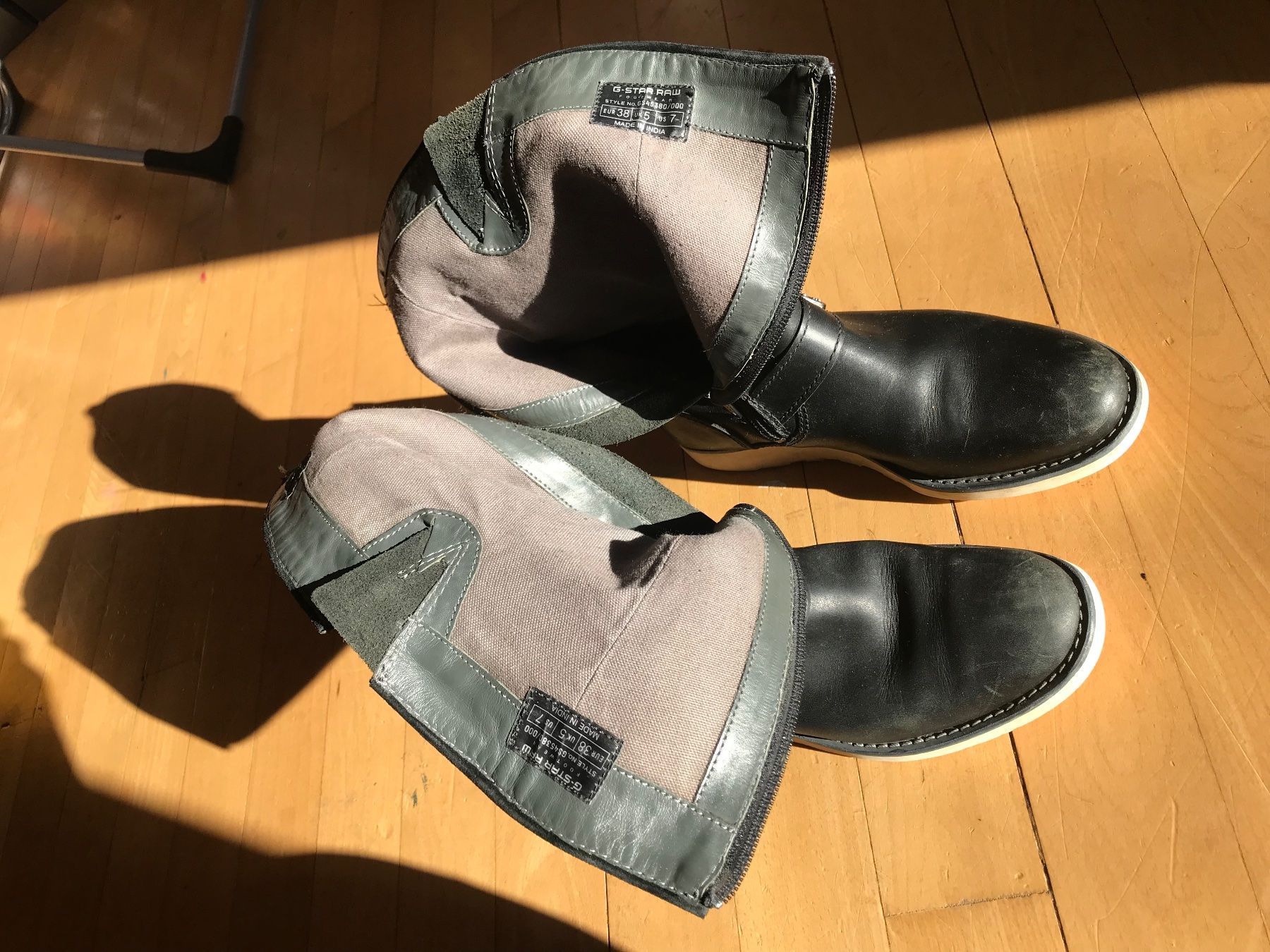 G-Star Scarpe da donna: G-star Leder Stiefeln gross 38 – Usato da bern venduto da Bicicletas-80s-90s 6