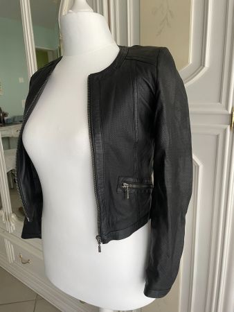 Nappa-Lederjacke schwarz Gr S