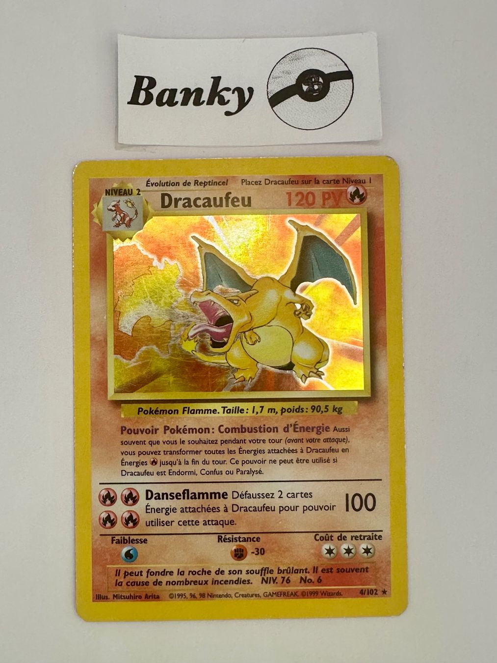 Pokémon Carte collezionabili: Pokemon Charizard Base Set Unlimited Holo 4/102 FR – Usato da Biel-Benken BL venduto da Banky
