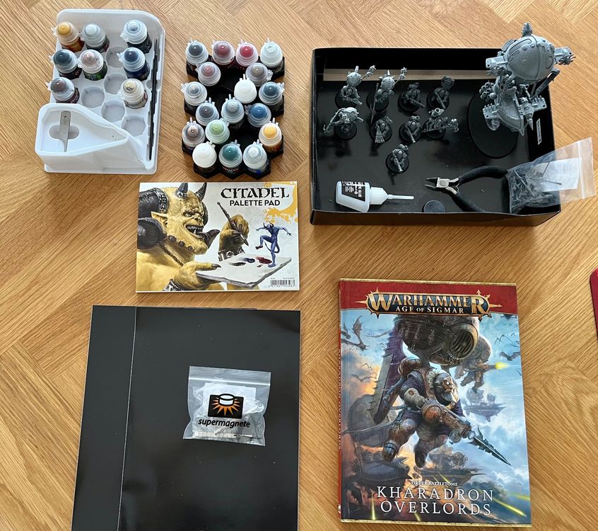Warhammer Kharadron Overlords Skywardens, 4 Teste, Pezzi Non Assemblati, Games Workshop