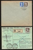 1932 : 2x Nr. 189 : auf Brief (Ersttag) + Einzugsmandat