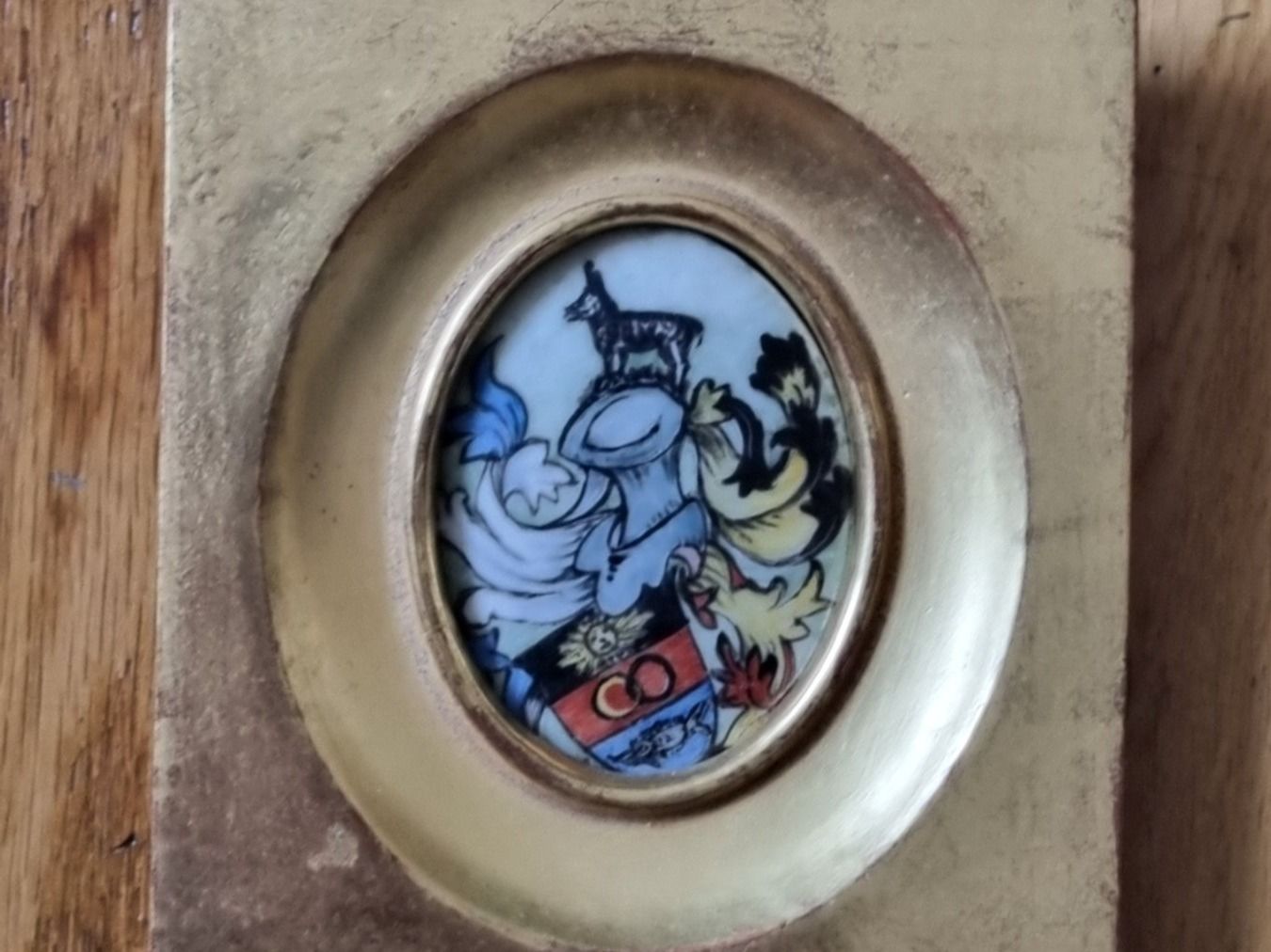 Dipinti: 2 Kleine Wappen Gemälde – Usato da Schaffhausen venduto da Leveron13 2