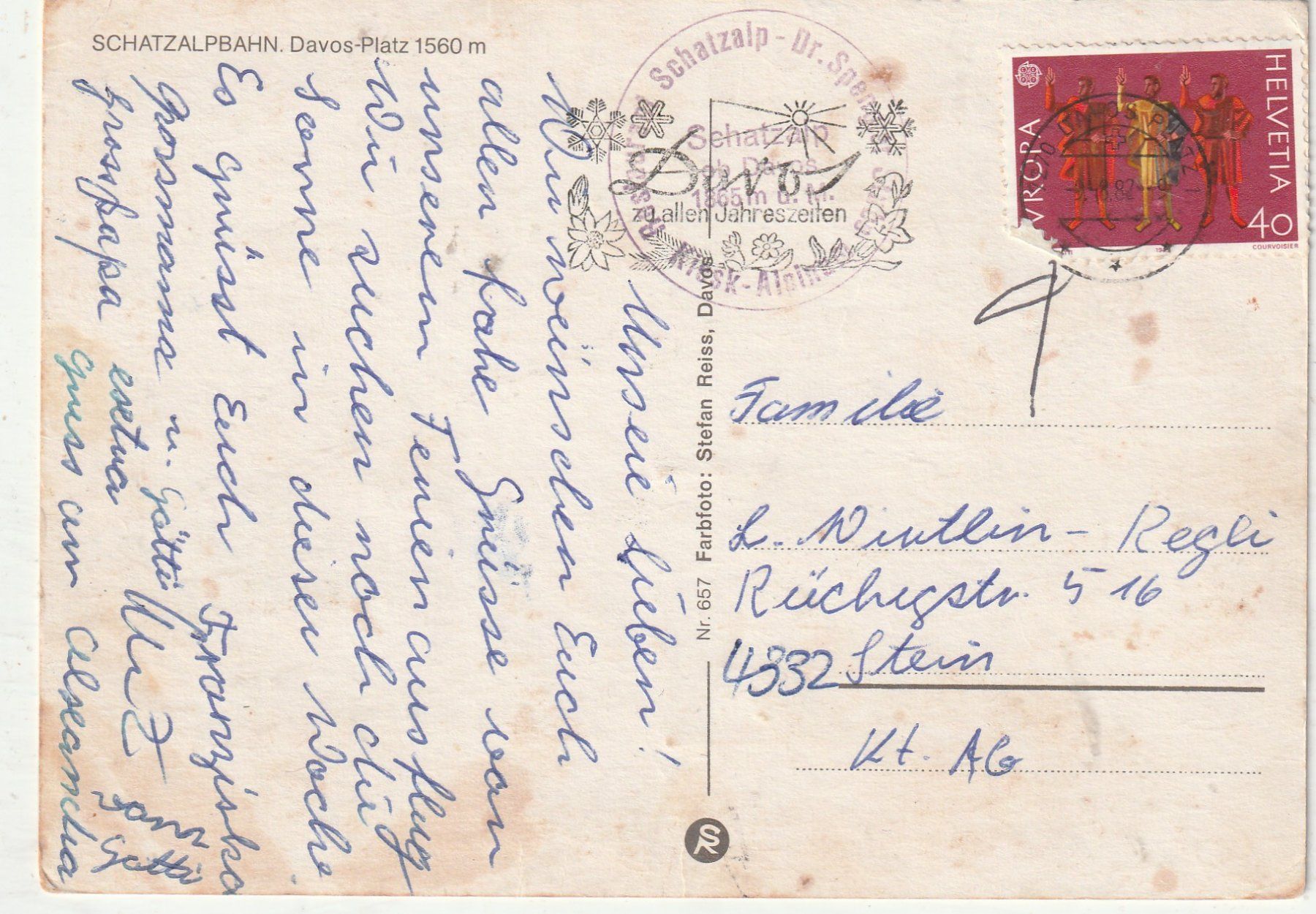 Cartes postales: Davos Schatzalp Bahn – D'occasion à Lumbrein par made02 1