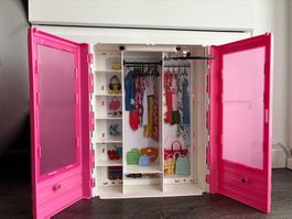 Barbie Armoire de poupée vintage rose 32 x 27 x 7.5cm