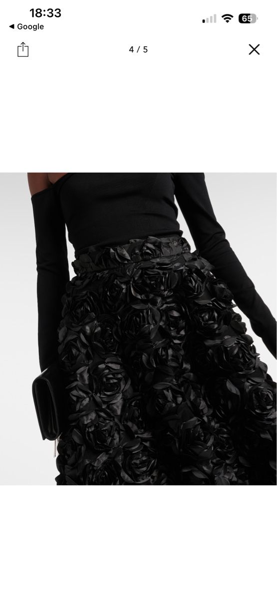 Röcke: Jupe ROTATE noire taille 36 avec roses 3D – Neu (gemäss Beschreibung) aus Arzier-Le Muids von kaczuszka 6
