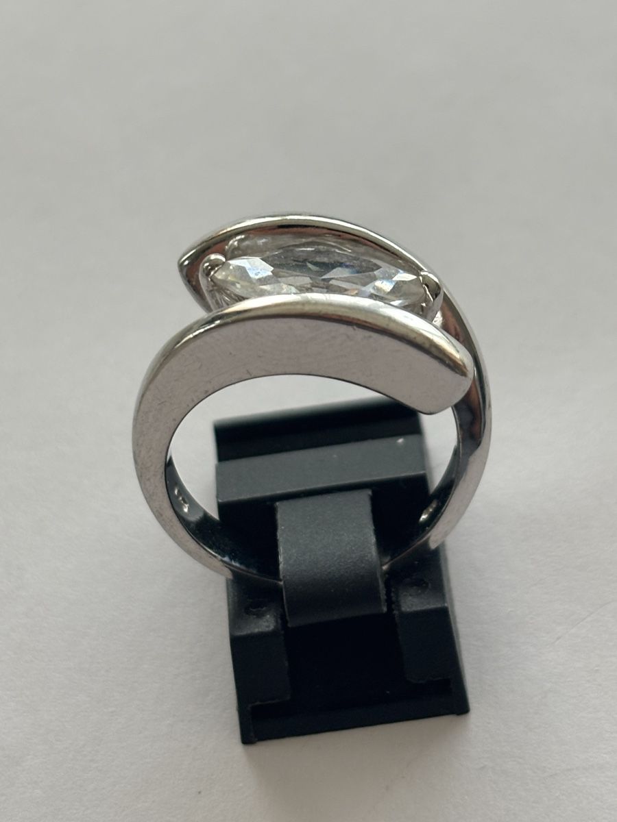 Anelli: Silberring 925 mit Zirkonia Stein – Usato da Langnau am Albis venduto da flusspflege 2