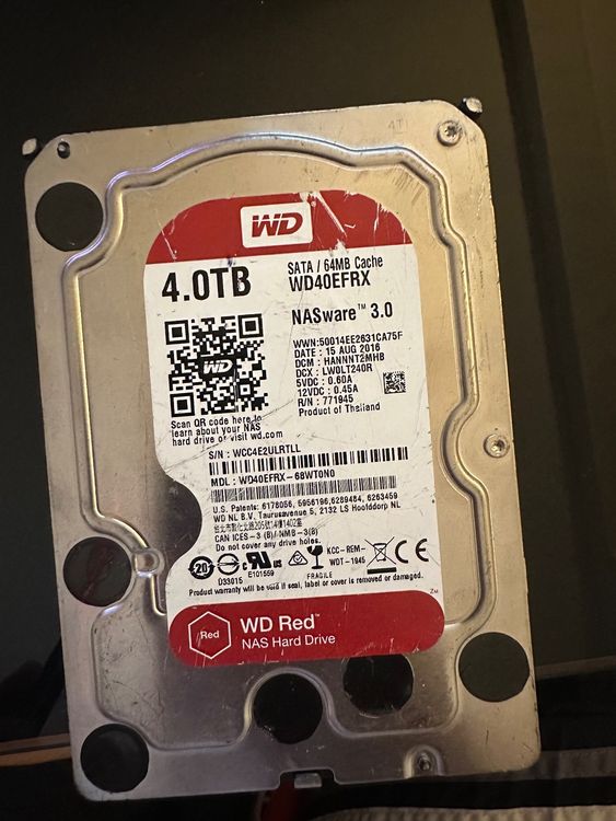 Western Digital Red NASFestplatte WD40EFRX 4 TB Kaufen auf Ricardo