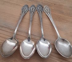 4 Kaffeelöffel versilbert