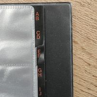 Visitenkartenalbum mit Register