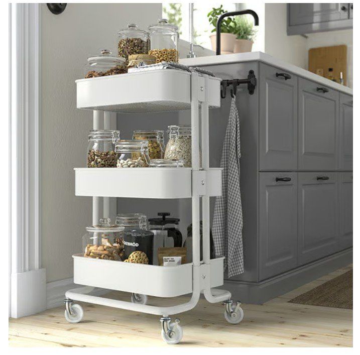 Ikea Carrelli di servizio: IKEA RÅSKOG Desserte, blanc, 35x45x77 cm – Nuovo e nell'imballaggio originale da Riddes venduto da IKEA_Riddes 1