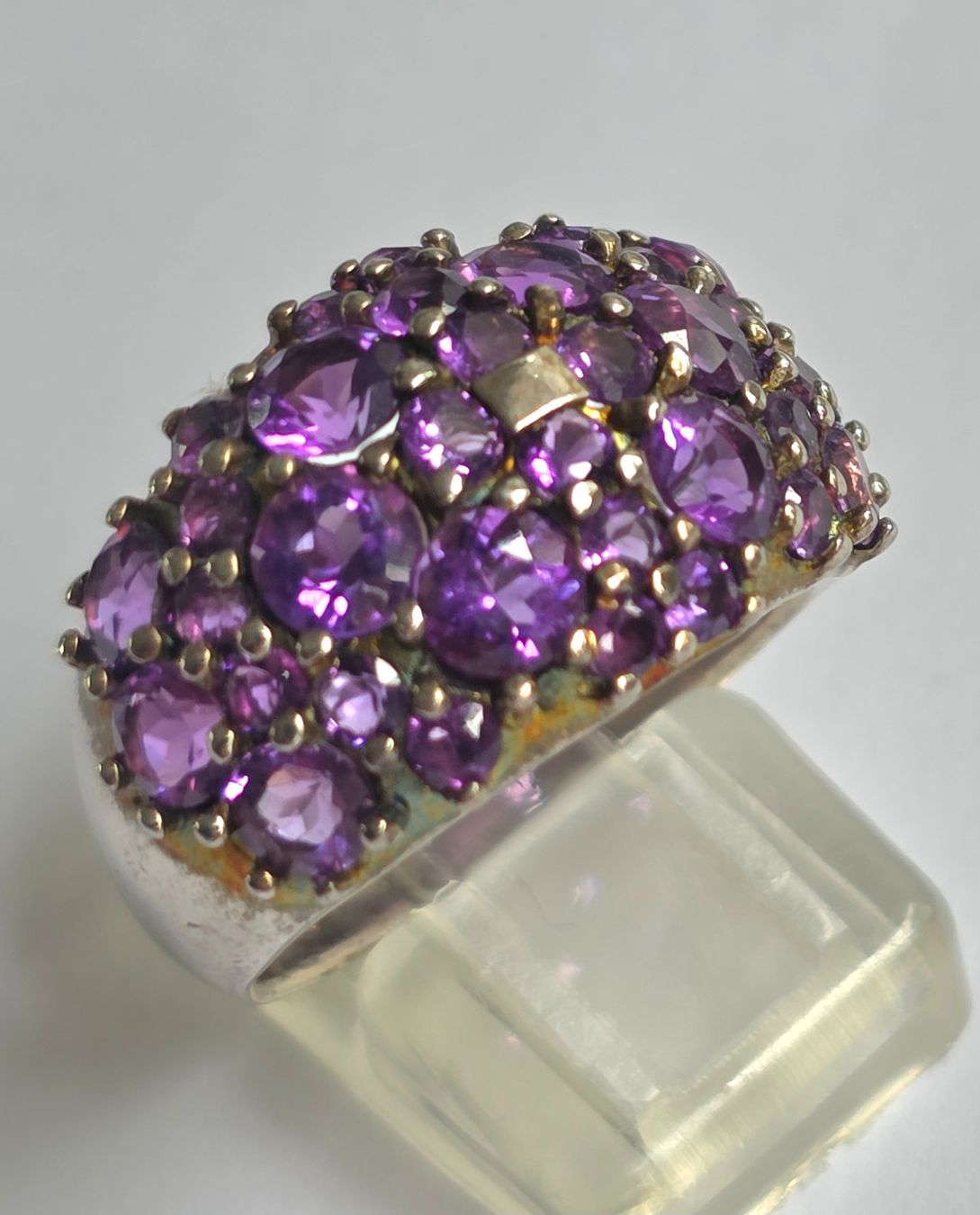 Anelli: Ring Silber mit Amethysten Grösse 59  Neu – Nuovo (secondo la descrizione) da Zürich venduto da benedikt12 1