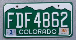 🇺🇸🇺🇸 USA Nummernschild #  Colorado  # 🇺🇸🇺🇸