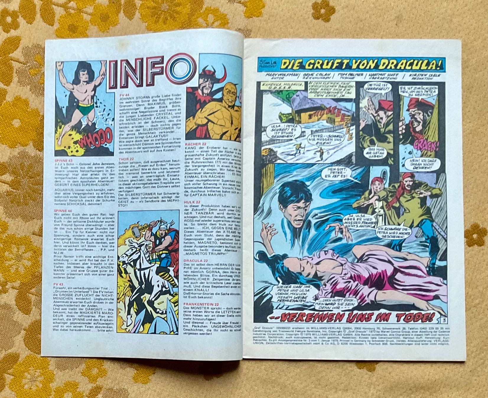 Fumetti: Graf Dracula Heft Nr 22 von 1975 – Usato da Endingen venduto da nathan05 1
