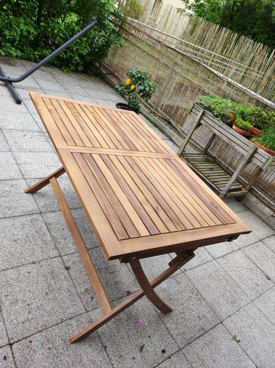 Gartentisch Akazie, NEU, ausziehbar Kaufen auf Ricardo