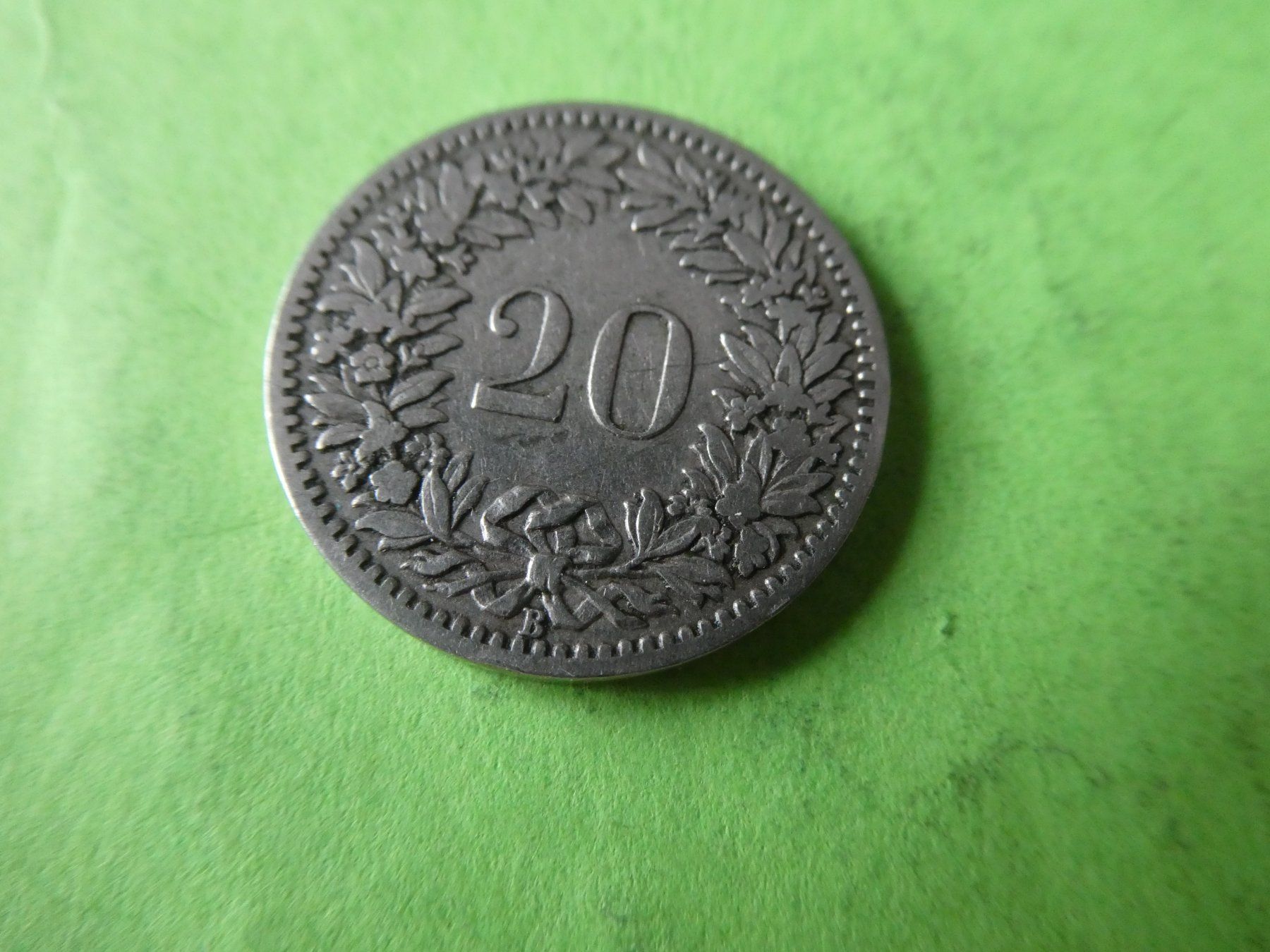 Alle Münzen: Schweiz 1887, 20 Rappen – Neu (gemäss Beschreibung) aus Hinterforst von Rohusri 1