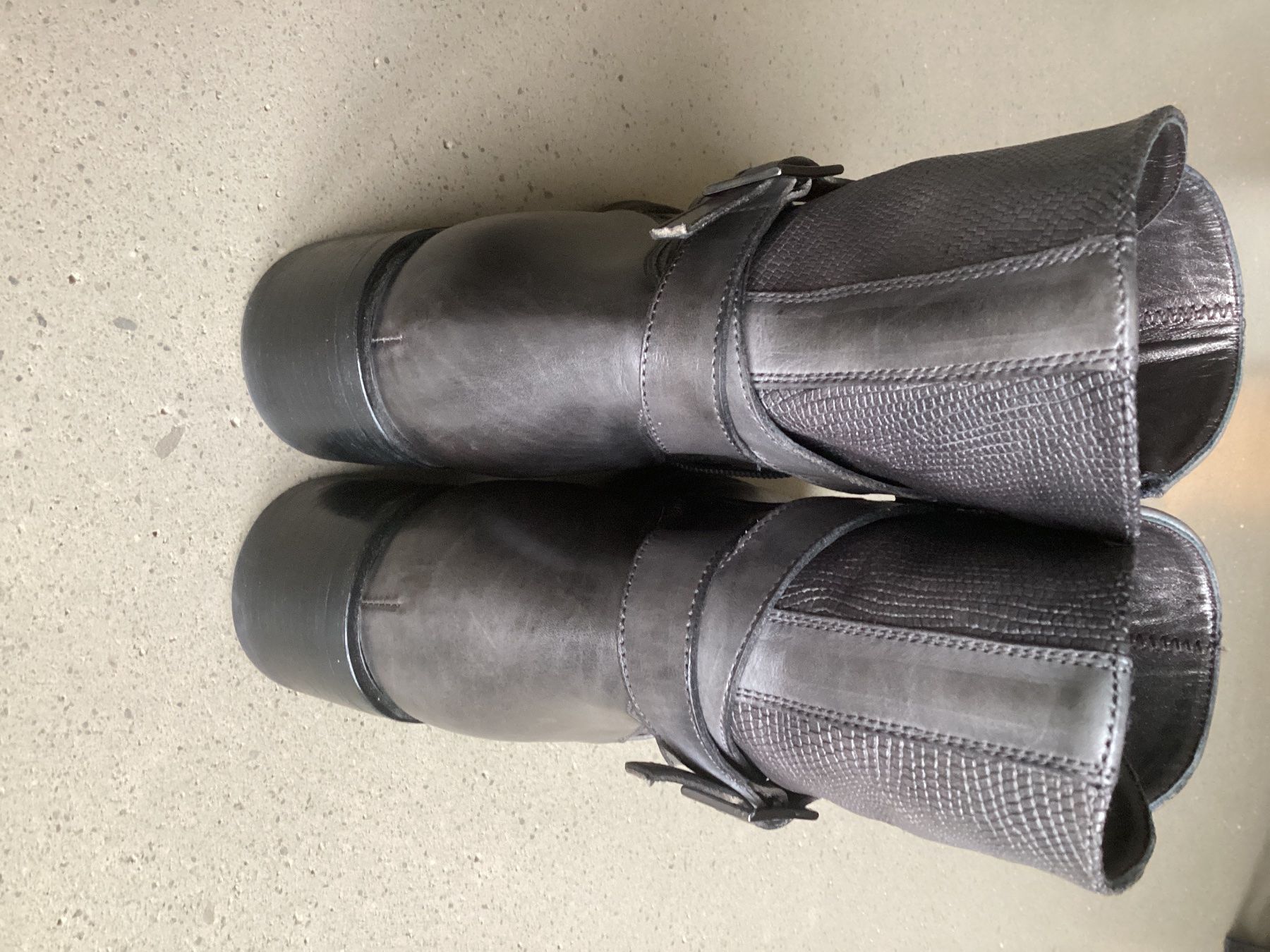 Scarpe da donna: Neue Leder Stiefelette Corvari, 41/ 42, Anthrazit, handmade – Nuovo (secondo la descrizione) da Umiken venduto da bombon01 3