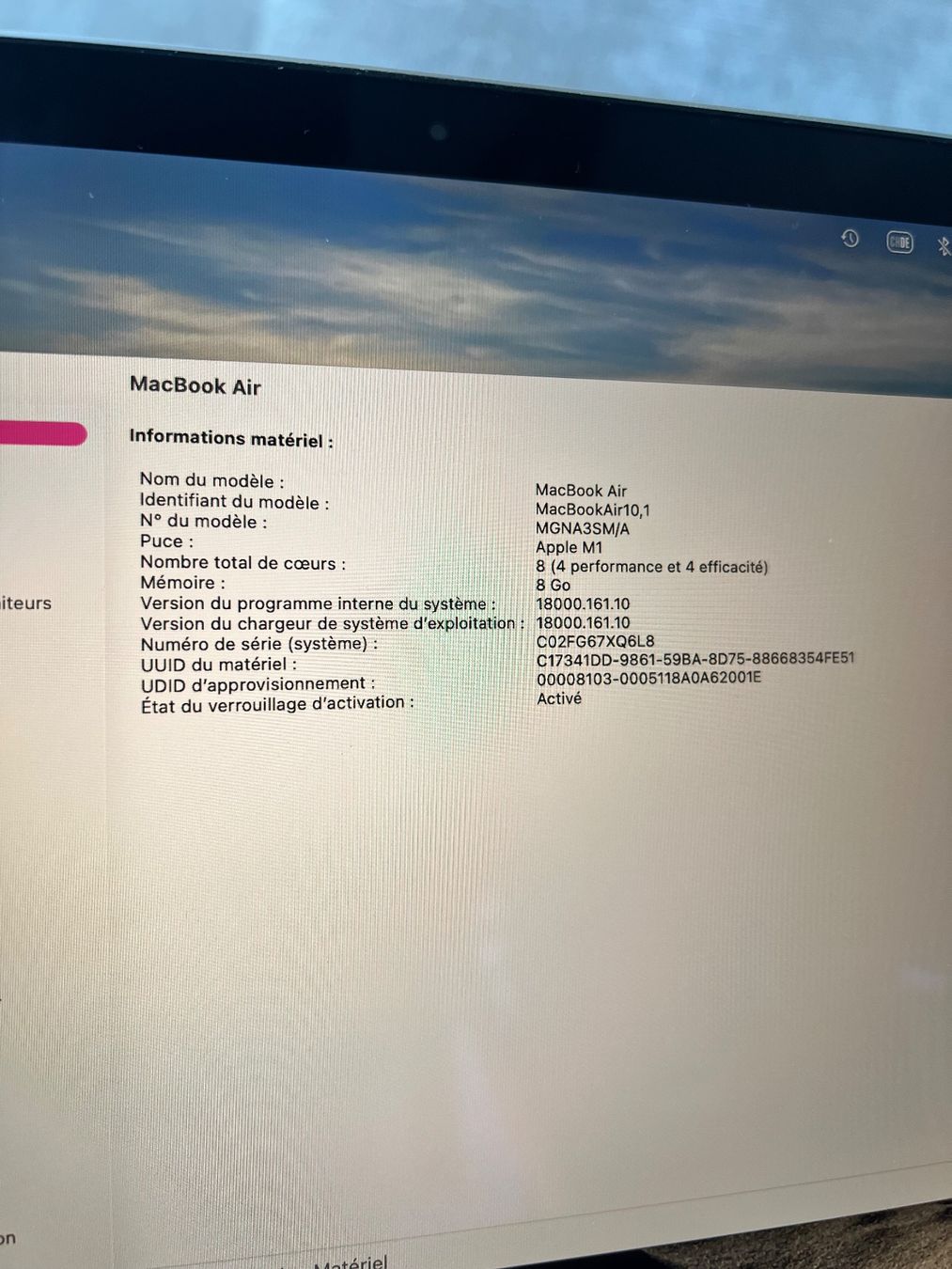 Apple Portables: MacBook Air M1 2020 – D'occasion à Porrentruy par Mascarol 2