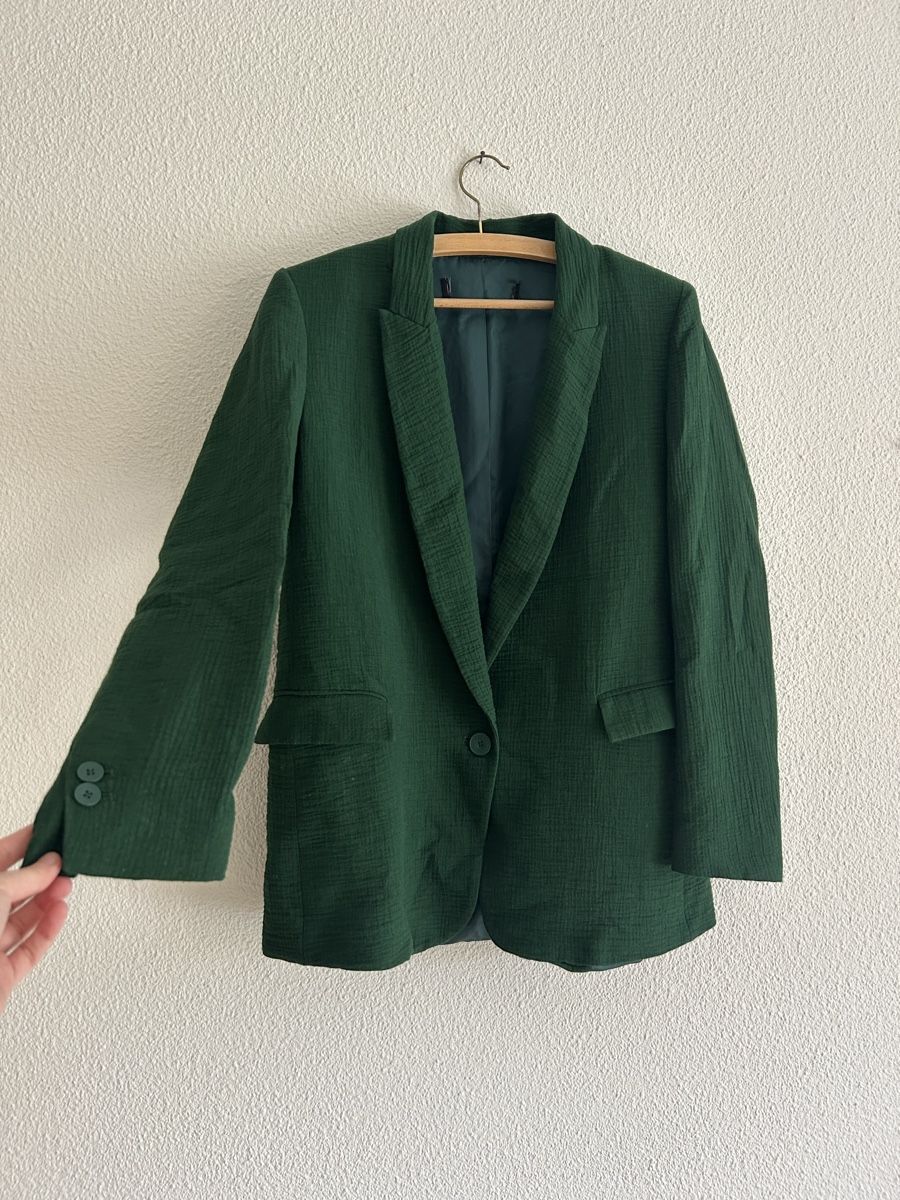 Zara Giacche: Veste blazer vert foncé chic, taille S – Usato da Morges venduto da cat_6cm9