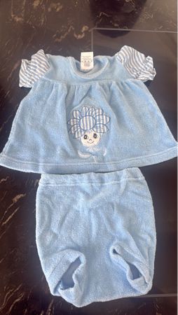 Süsses Sommer-Set für Baby, hellblau, Grösse 68, Top Zustand