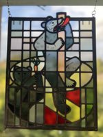 Buntglasbild Bär Atelier Halter Bern