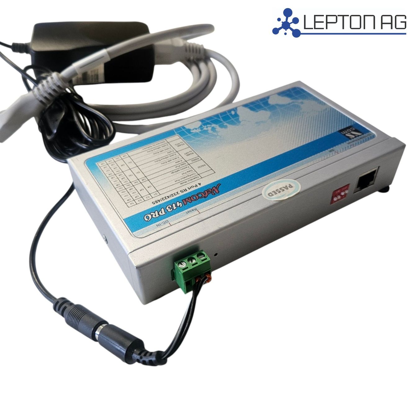 Sistema di controllo: Netcom 413 PRO RS232/422/485 Kommunikations-Server – Usato da Niederdorf venduto da LeptonAG 3