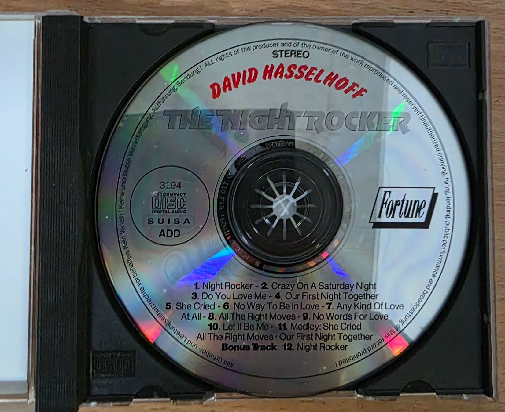 CD: David Hasselhoff CD – The Night Rocker – Nuovo e nell'imballaggio originale da Root venduto da atelier22 1