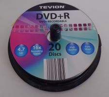 10 DVD+R Rohlinge, 4.7 GB, 16x, pure silver auf Spindel
