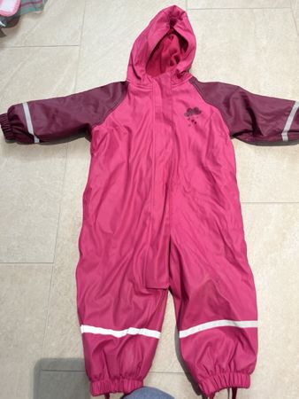 Regenanzug impidimpi gefüttert pink Grösse 74/80